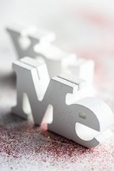 Valentine's day concept of "Me" & "You" blocks