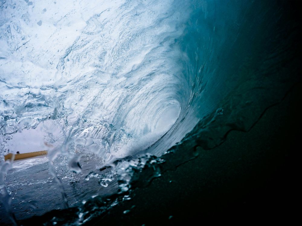 Dark Abstract Ocean Water Surface Texture