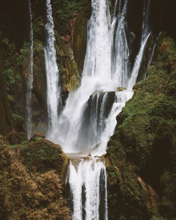 valley with amazing waterfall