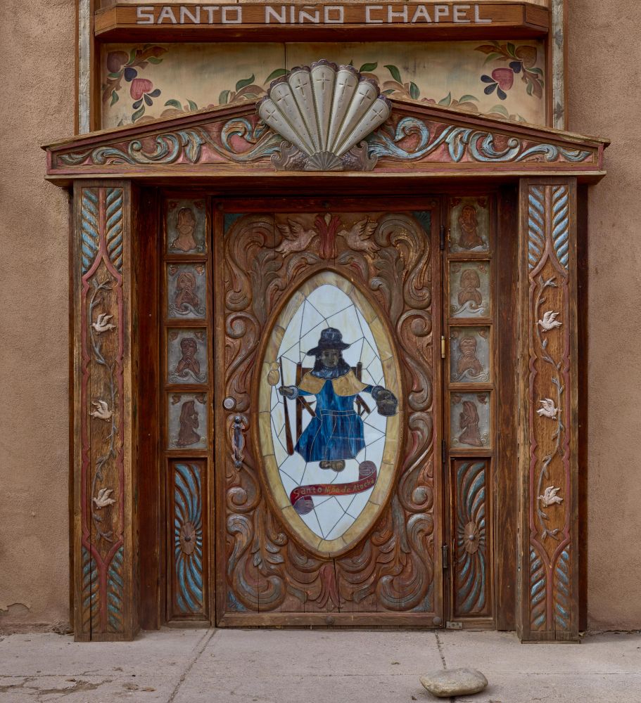 Doorway of Catholic chapel built in 1857