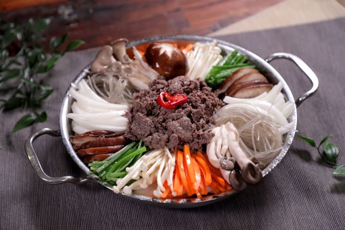 Korean Healthy Food. Fresh Ingredients.