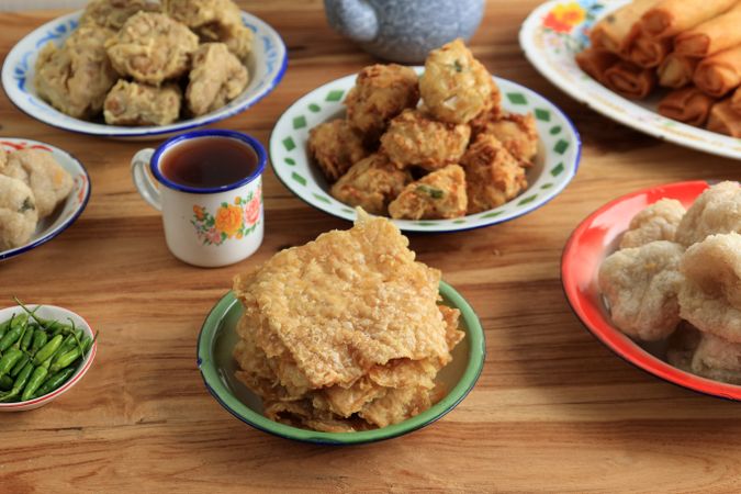 Crispy Thin SLice Fried Tempeh, Tempe Goreng Krispi