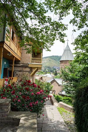 Tbilisi city centre in summer time