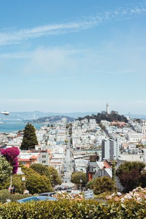 landscape of San francisco from above