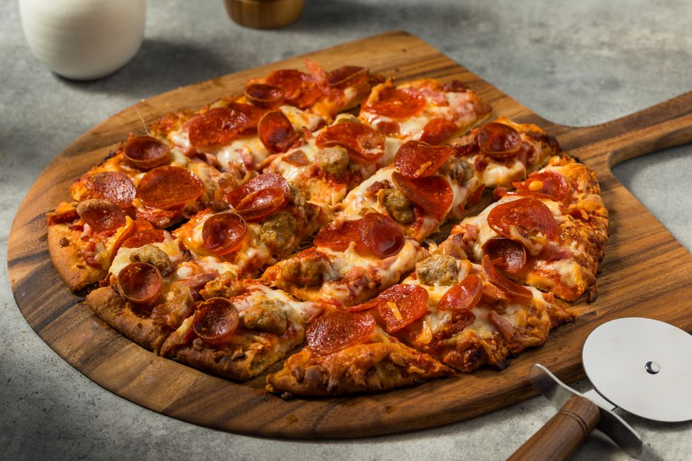 Homemade Tavern Style Meat Lovers Pizza