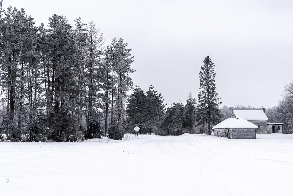 Old farm house in Aitkin County, MN