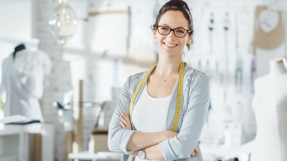 Female fashion, designer at work