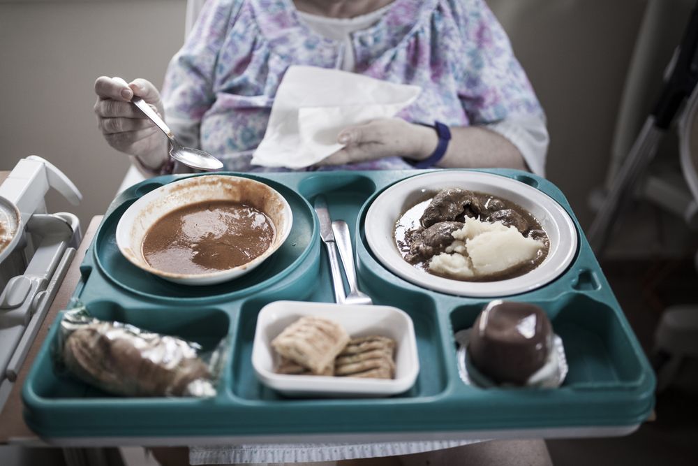 Mature woman hospitalized