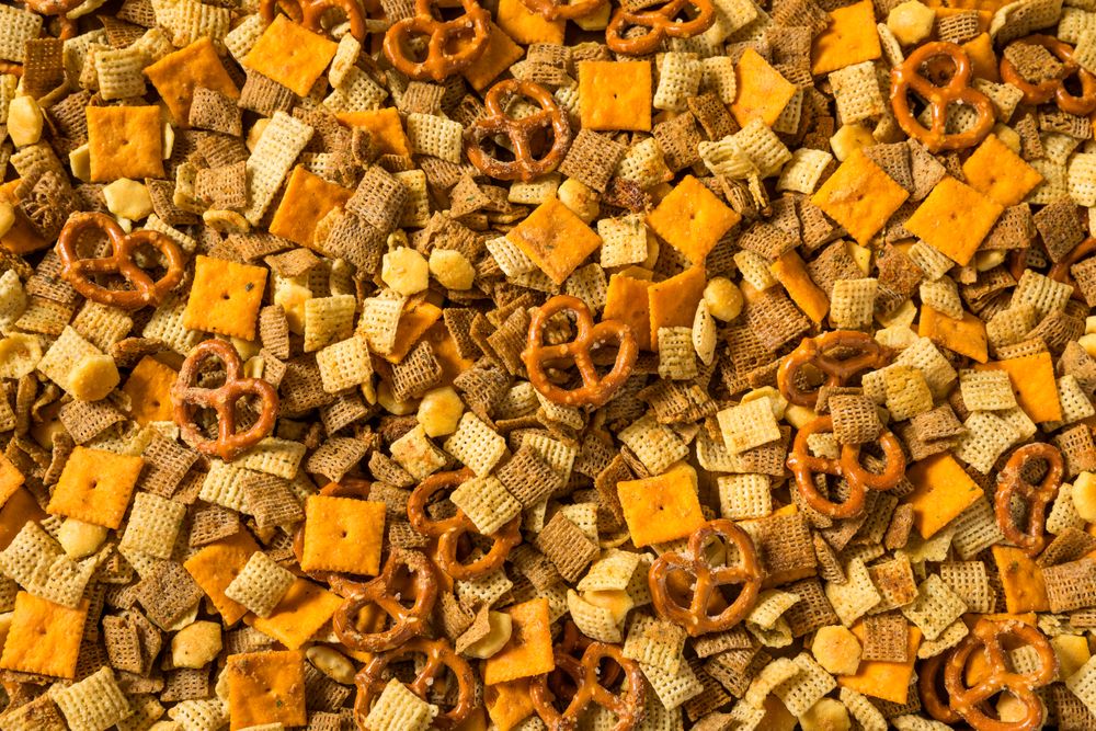 Homemade Flavored Cracker Snack Mix