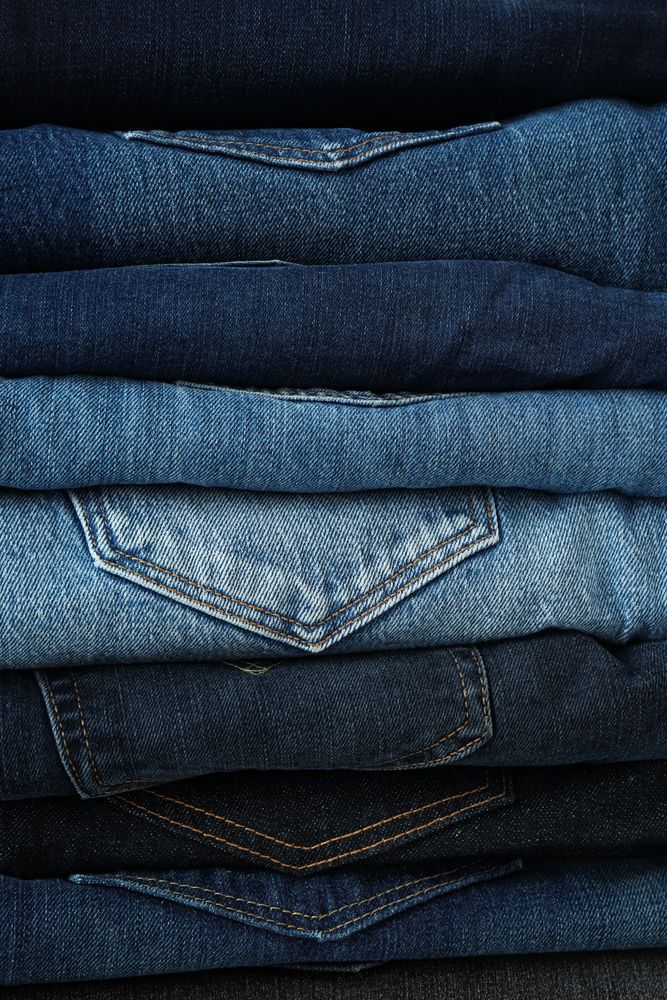 Concept of modern casual clothes - jeans, jeans trousers