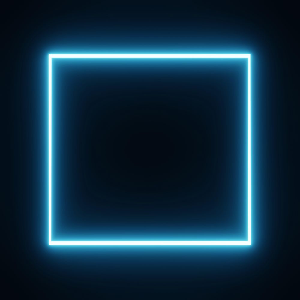 Blue light making square shape