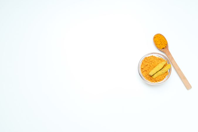 Fragrant seasoning - turmeric, one of the main ingredients in Indian curry
