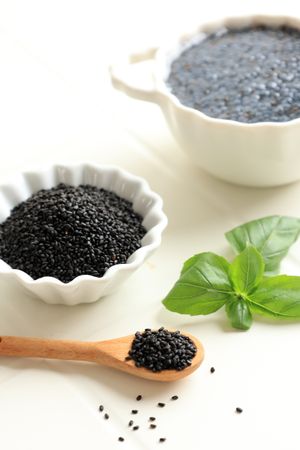 Organic Basil Seeds.