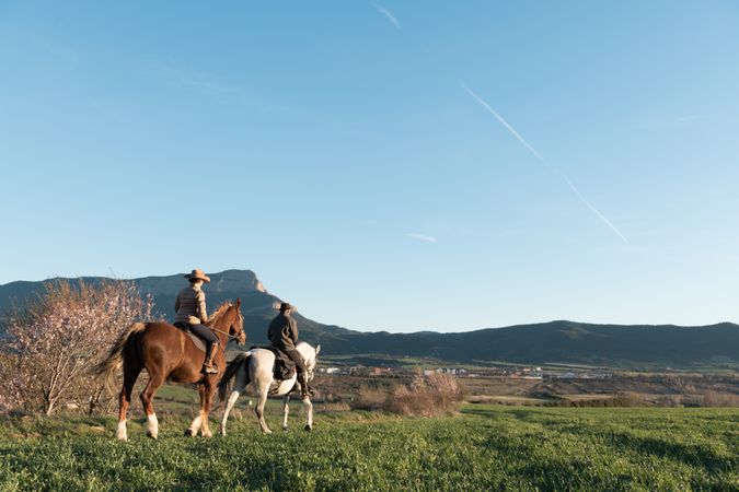 People on horses