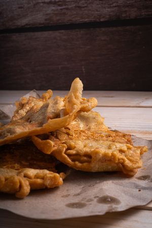 Fried tempeh traditional food from indonesia