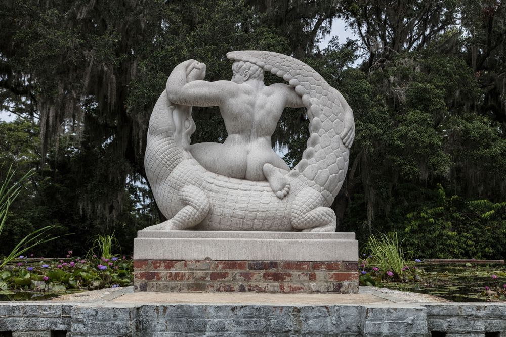 "Alligator Bender" at Brookgreen Gardens, Murrells Inlet, Murrells Inlet, South Carolina