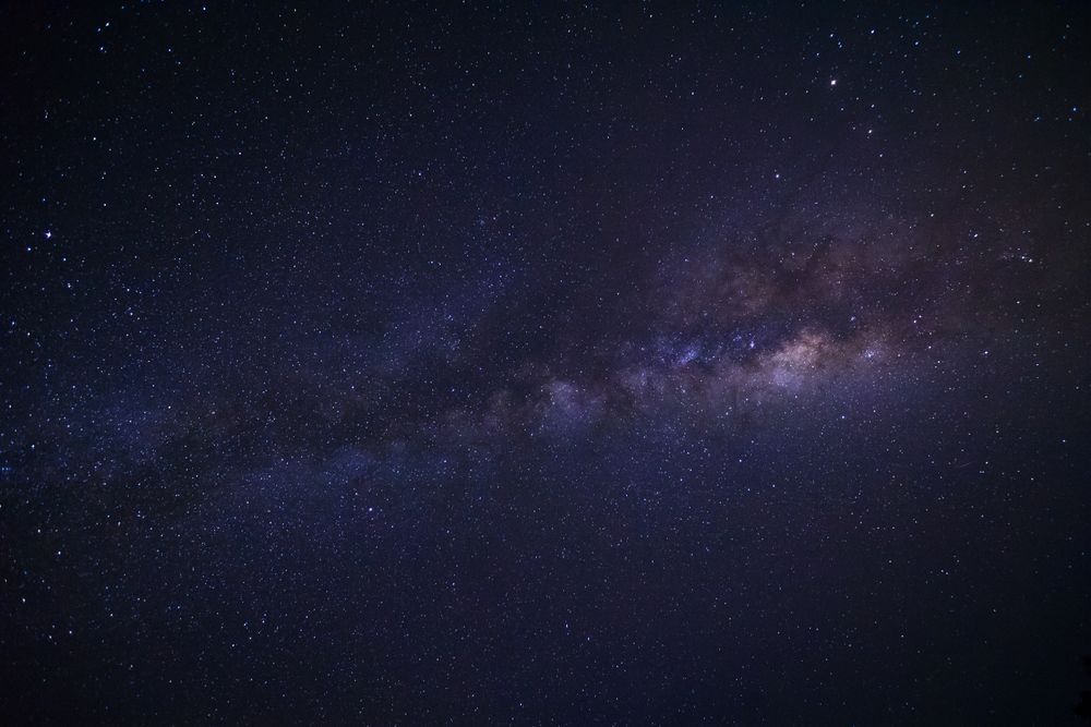 milky way galaxy and space dust in the universe, Night starry sky with stars