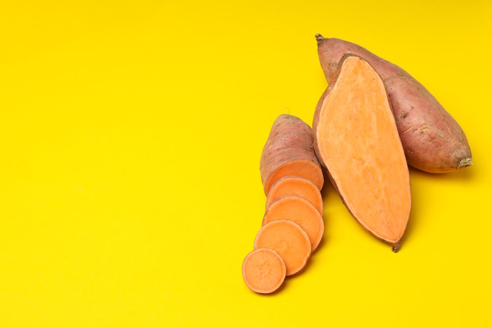 Sweet potato, concept of healthy food, vegetables