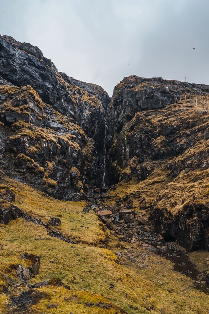Mountain landscape in Faroe Islands