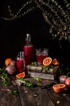 Beetroot and blood oranges