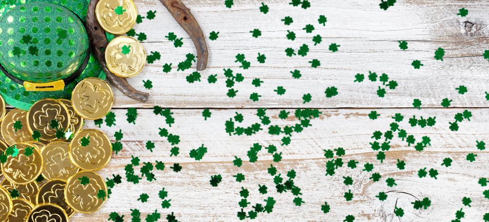 Lucky hat and gold for St Patrick