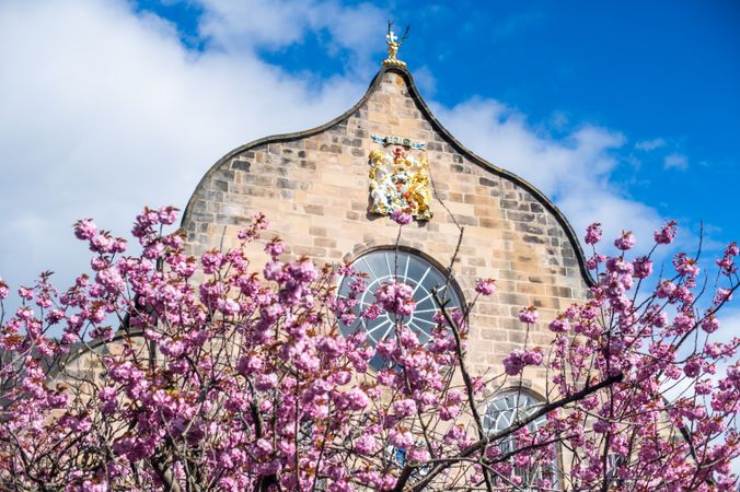 Canongate Kirk in the spring
