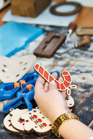 Woodworking workshop eco-friendly Christmas toys