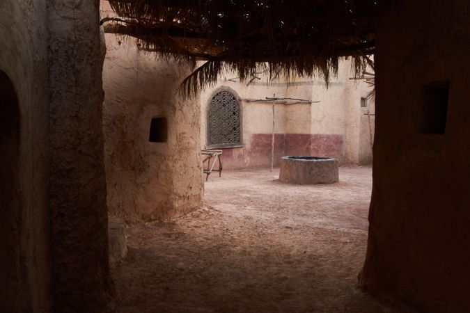 Old narrow street of ancient town