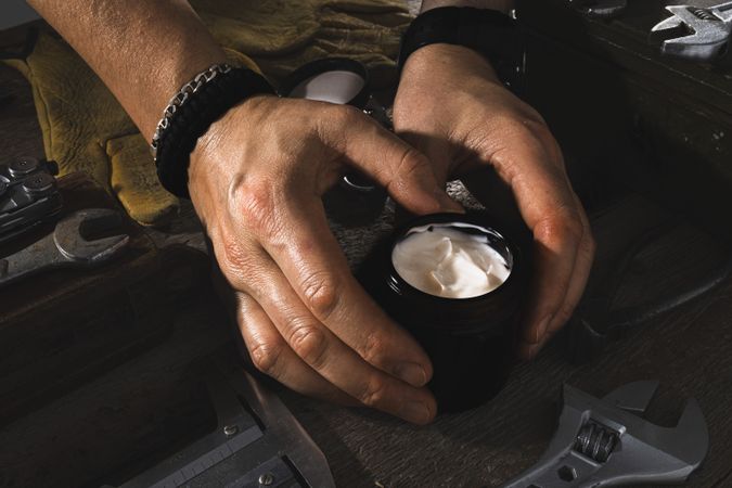 Men’s Hand Cream Jar