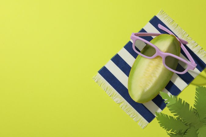Juicy and tasty summer time fruit concept - melon