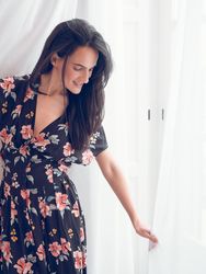 woman in stylish dress