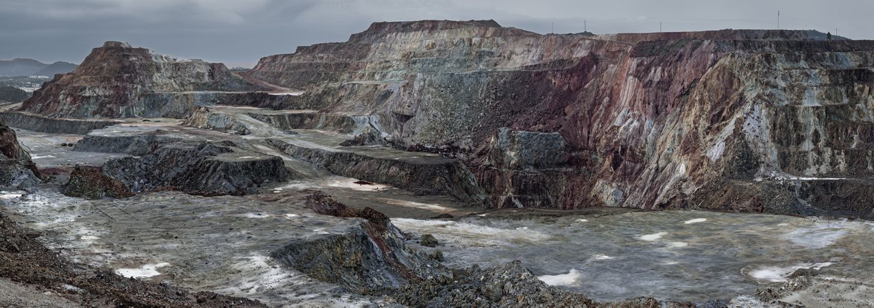 Mining terraces in Riotinto, Huelva