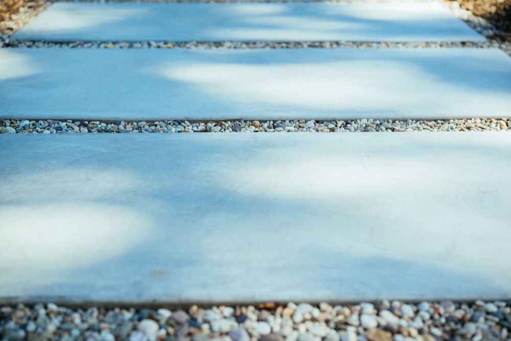 Concrete garden pavers