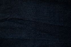 Flat view Dark blue or Navy jeans fabric texture background.