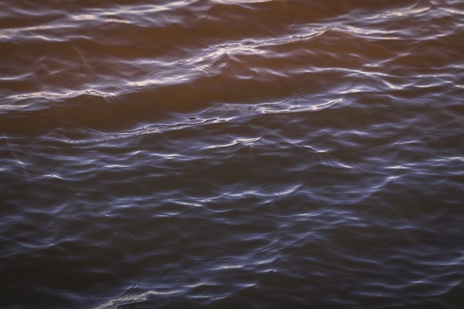 Close up of water ripples