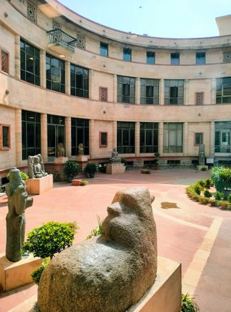 Inside view of the National Museum in Delhi