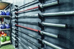 Metal rods in gym