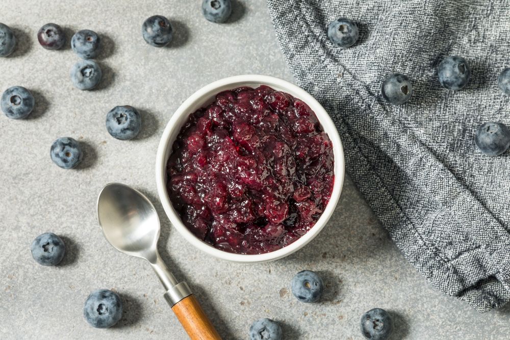 Sweet Homemade Organic Blueberry Jam