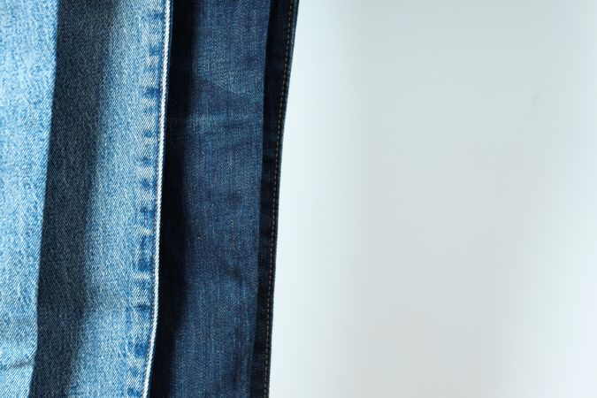 Concept of jeans, casual clothes concept, jeans as daily wear