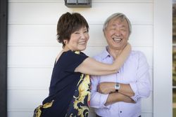 Chinese Couple Enjoying Their House