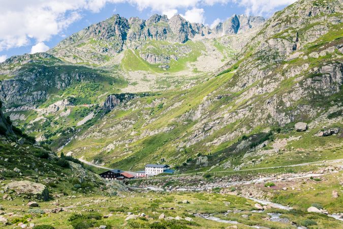 Picturesque idyllic mountain landscape in Switzerland