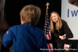 Minneapolis, MN, USA - October 6, 2016: Chelsea Clinton at a Hillary for MN rally 0LKXyb