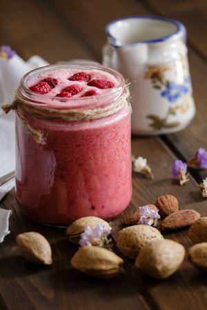Healthy fruit vegetarian meal