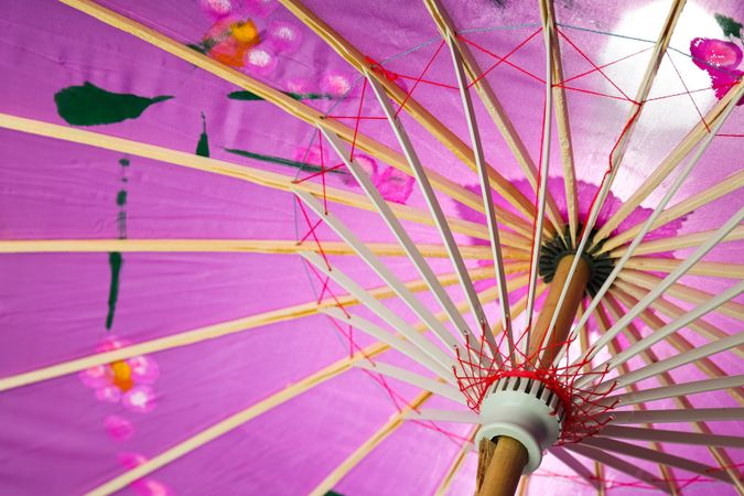 Traditional japanese umbrella, traditional japanese accessories concept