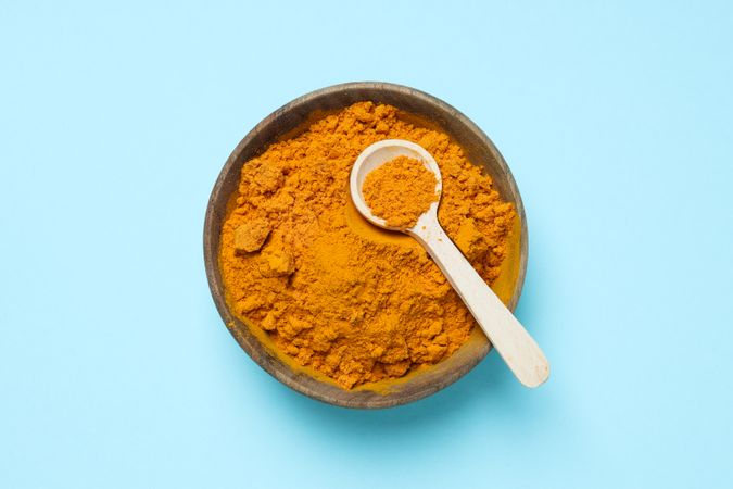 Fragrant seasoning - turmeric, one of the main ingredients in Indian curry