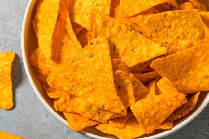 Salty Nacho Cheese Tortilla Chips