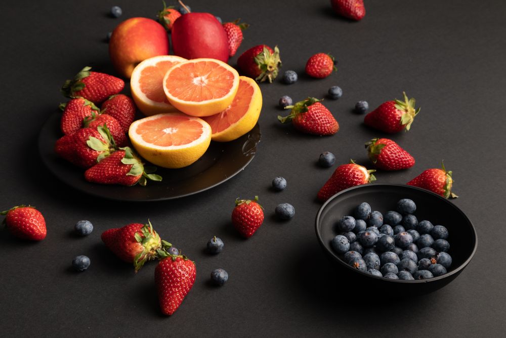 Assorted fruits for breakfast