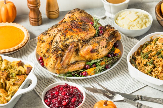 Homemade Thanksgiving Turkey Dinner