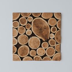 Cross section of cut trees