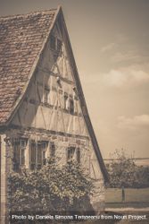 Vintage image of medieval German house 4Nw2Ab